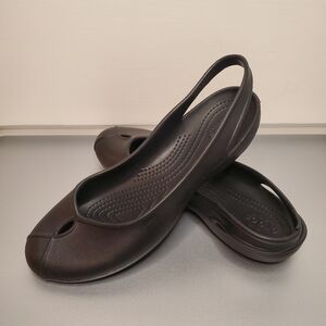 Crocs Olivia II Slingback Ballet Flats – Size 8 – Black